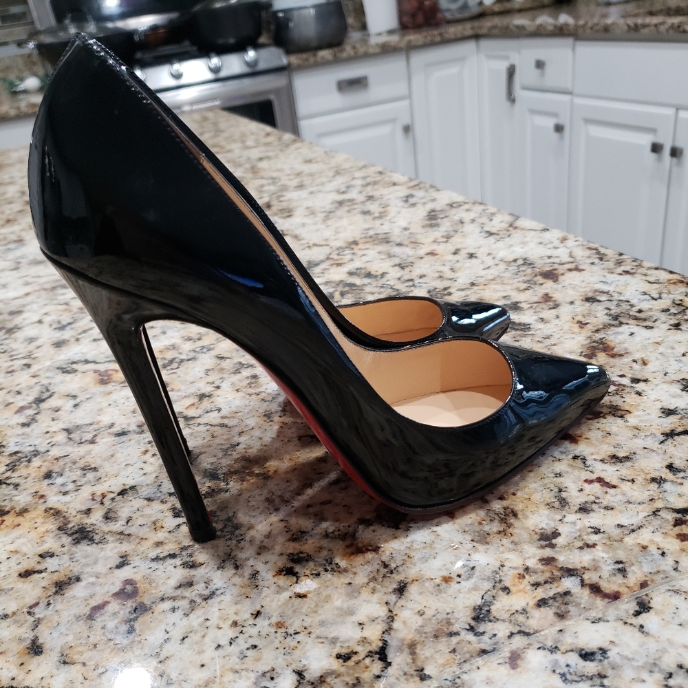 Christian louboutin pigalle 120mm. Black euro 39.5